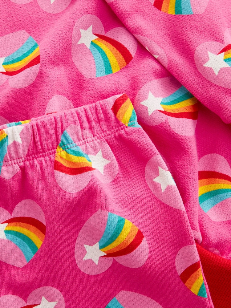 Rosa/Regenbogen/Herz - Little Bird By Jools Oliver – Sweat-Oberteil und Shorts im Set aus 100 % Baumwolle - Bild 10 von 10 Rosa/Regenbogen/Herz - Little Bird By Jools Oliver – Sweat-Oberteil und Shorts im Set aus 100 % Baumwolle - Bild 10 von 10