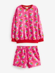 Rosa/Regenbogen/Herz - Little Bird By Jools Oliver – Sweat-Oberteil und Shorts im Set aus 100 % Baumwolle - Bild 7 von 10