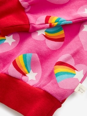 Rosa/Regenbogen/Herz - Little Bird By Jools Oliver – Sweat-Oberteil und Shorts im Set aus 100 % Baumwolle - Bild 9 von 10