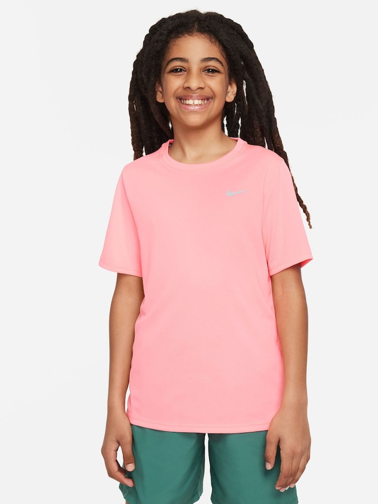 Nike Pink Dri-FIT Miler T-Shirt - Image 1 of 5