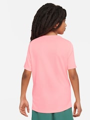 Nike Pink Dri-FIT Miler T-Shirt - Image 2 of 5