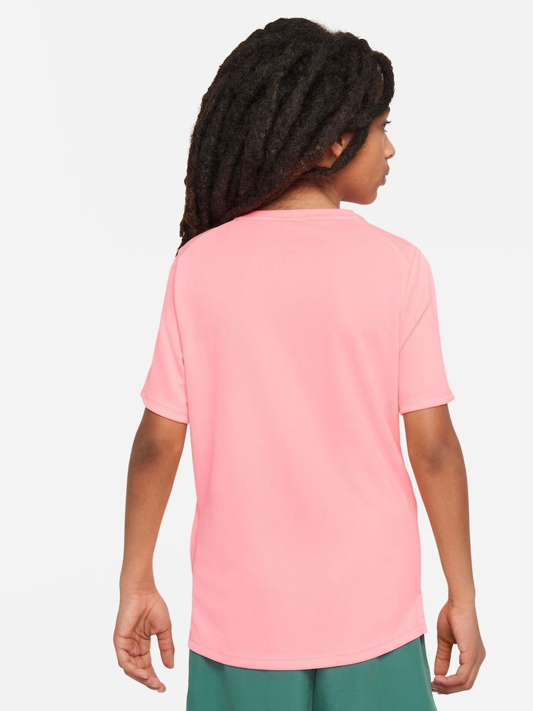 Nike Pink Dri-FIT Miler T-Shirt - Image 2 of 5