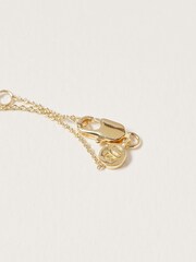Oliver Bonas Gold Plated Tiny Bar Gold Plated Brass Necklace - Image 4 of 4