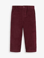 JoJo Maman Bébé Burgundy Cord Trousers - Image 1 of 2