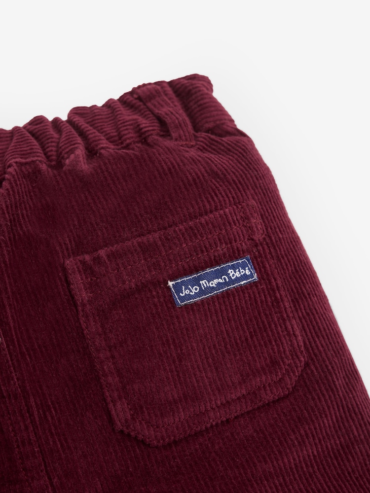 JoJo Maman Bébé Burgundy Cord Trousers - Image 2 of 2