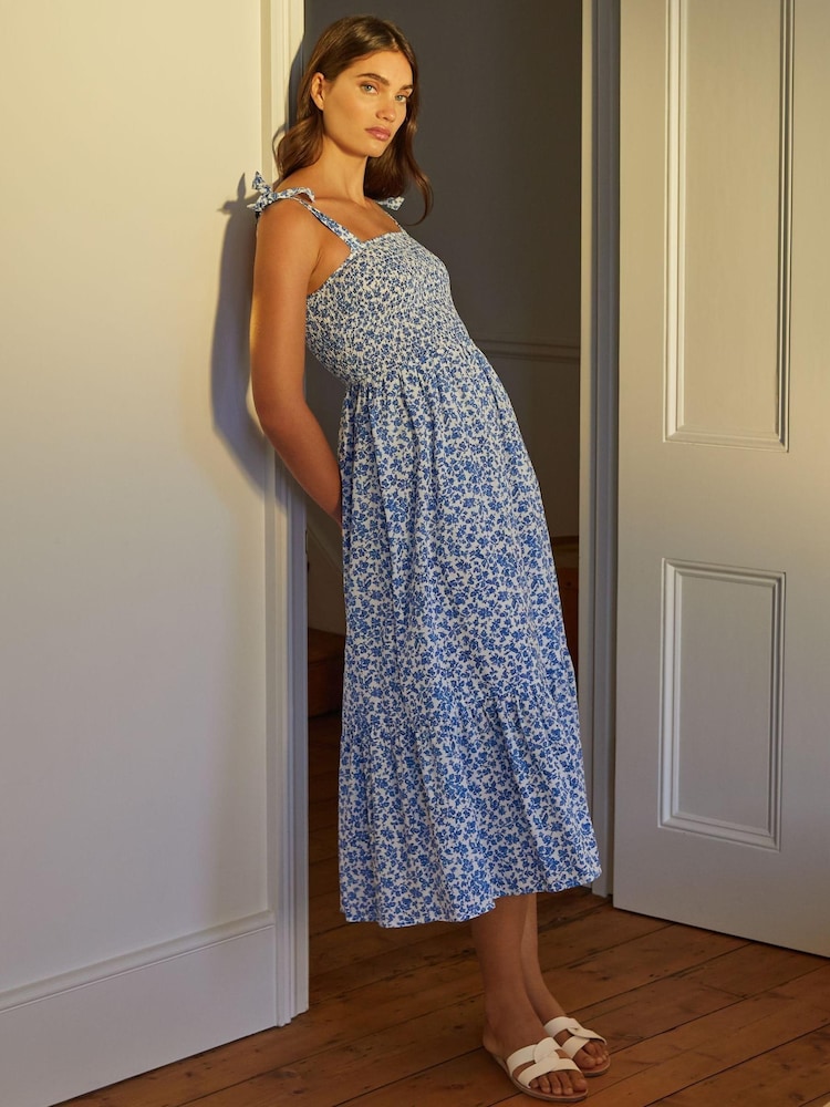 Albaray Blue Rosebud Sundress - Image 1 of 4