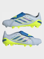 adidas Blue Predator League Fold-Over Tongue Firm Ground Football Boots - Image 5 of 10