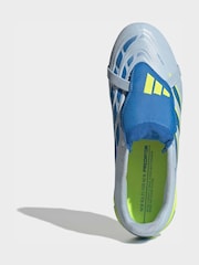 adidas Blue Predator League Fold-Over Tongue Firm Ground Football Boots - Image 7 of 10