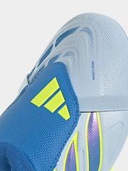 adidas Blue Predator League Fold-Over Tongue Firm Ground Football Boots - Image 9 of 10