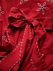 Another Sunday Embroidered Cami 100% Cotton Top With Tie Strap In - Image 5 of 5