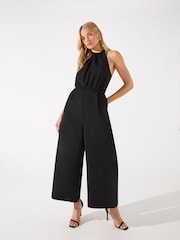 Ro&Zo - Sophia Twist Neck Culotte Jumpsuit - Image 1 of 4