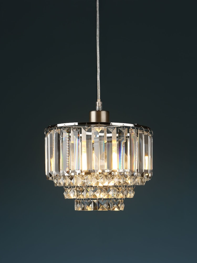 Laura Ashley Chrome Vienna Easy Fit Shade Light - Image 1 of 5