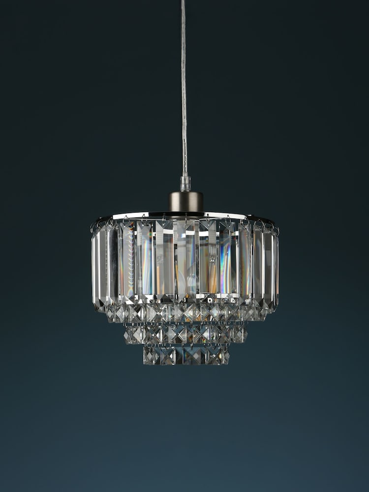 Laura Ashley Chrome Vienna Easy Fit Shade Light - Image 2 of 5