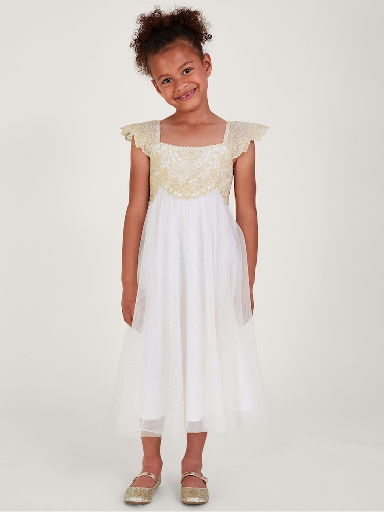 Monsoon Gold Estella Dress - Image 1 of 5 Monsoon Gold Estella Dress - Image 1 of 5