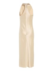 Calvin Klein Natural Shine Halterneck Dress - Image 6 of 7
