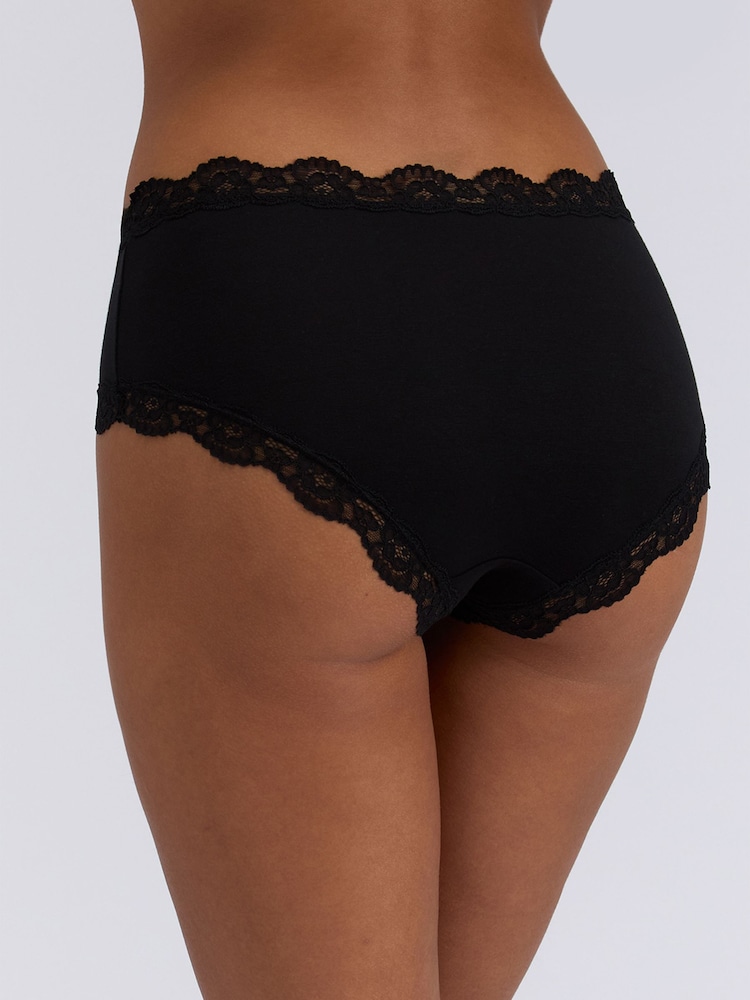 Boux Avenue Black Full Brief Tatiana Knickers 3 Pack - Image 2 of 6 Boux Avenue Black Full Brief Tatiana Knickers 3 Pack - Image 2 of 6