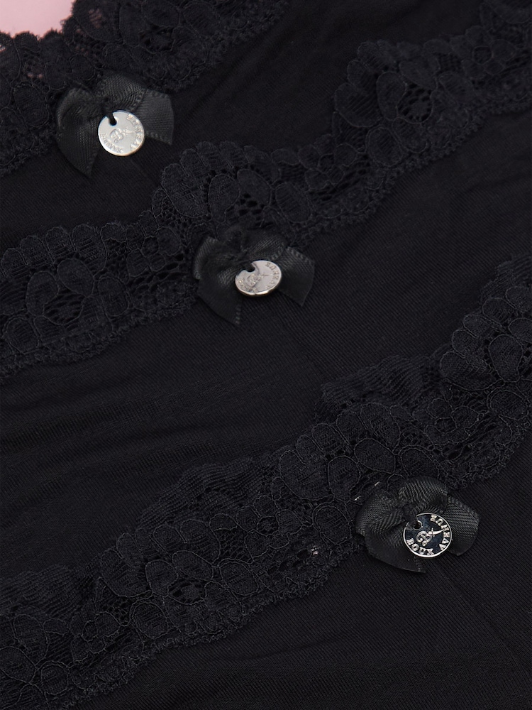 Boux Avenue Black Full Brief Tatiana Knickers 3 Pack - Image 6 of 6 Boux Avenue Black Full Brief Tatiana Knickers 3 Pack - Image 6 of 6