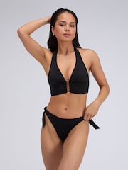 Boux Avenue Black Miramar Tie Side Brief Bikini Bottoms - Image 5 of 6