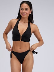Boux Avenue Black Miramar Tie Side Brief Bikini Bottoms - Image 6 of 6