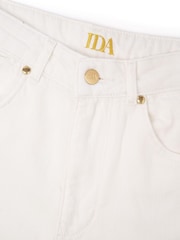 DONNA IDA Queenie High Top Super Flare White Jeans - Image 12 of 12