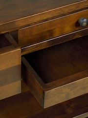 Laura Ashley Dark Chestnut Garrat 4 Drawer Console Table - Image 6 of 6