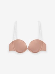Praline Nude Lightly Lined Strapless Multiway Clear Back Smoothing Strapless Bra A-E - Image 6 of 6
