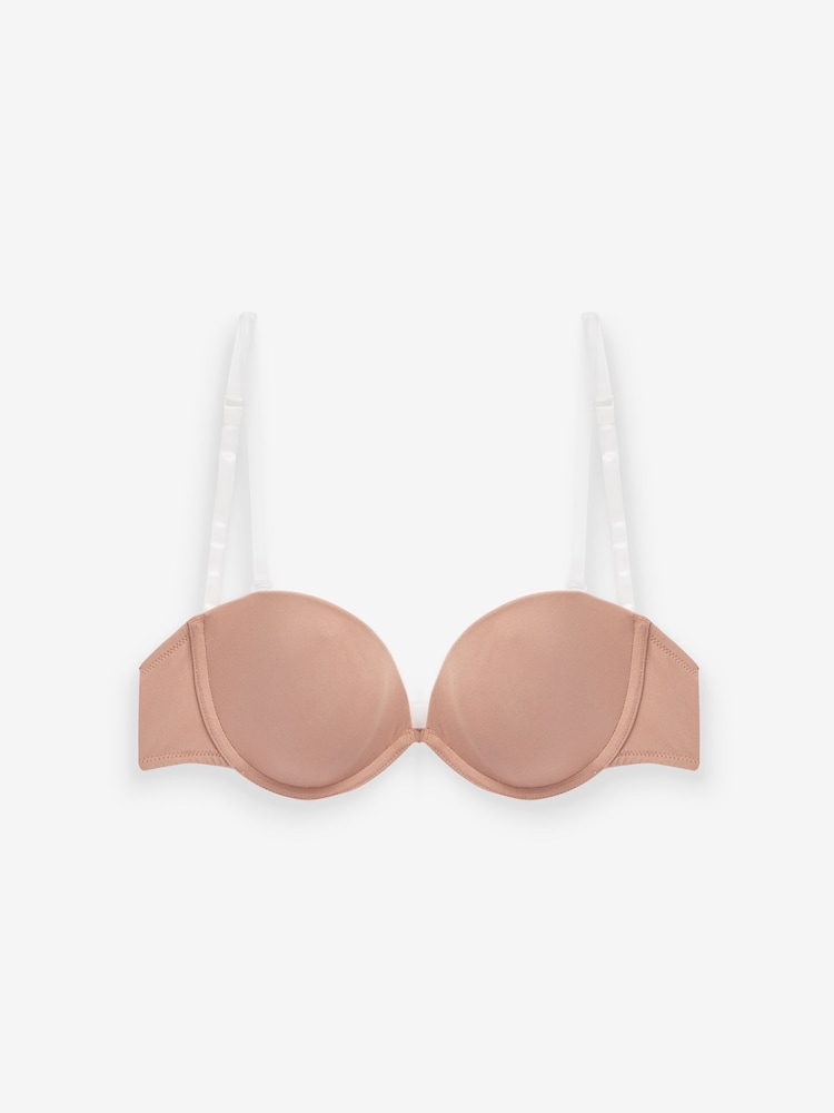 Praline Nude Lightly Lined Strapless Multiway Clear Back Smoothing Strapless Bra A-E - Image 6 of 6