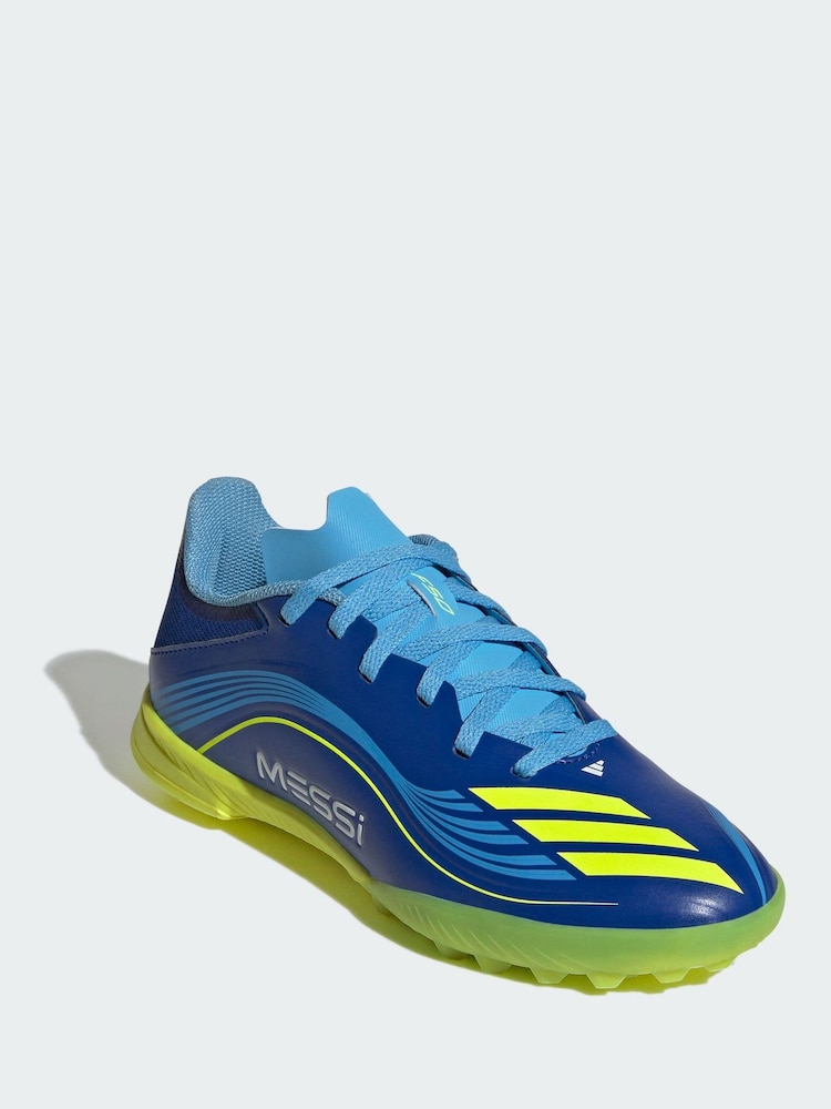 adidas Blue F50 Messi League Turf Boots - Image 1 of 10 adidas Blue F50 Messi League Turf Boots - Image 1 of 10