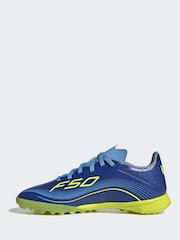 adidas Blue F50 Messi League Turf Boots - Image 4 of 10