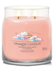 Yankee Candle Pink Signature Medium Jar Watercolour Skies Scented Candle - Image 3 of 3