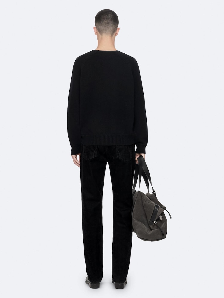 AllSaints Black Cove Crew Jumper - Image 2 of 8