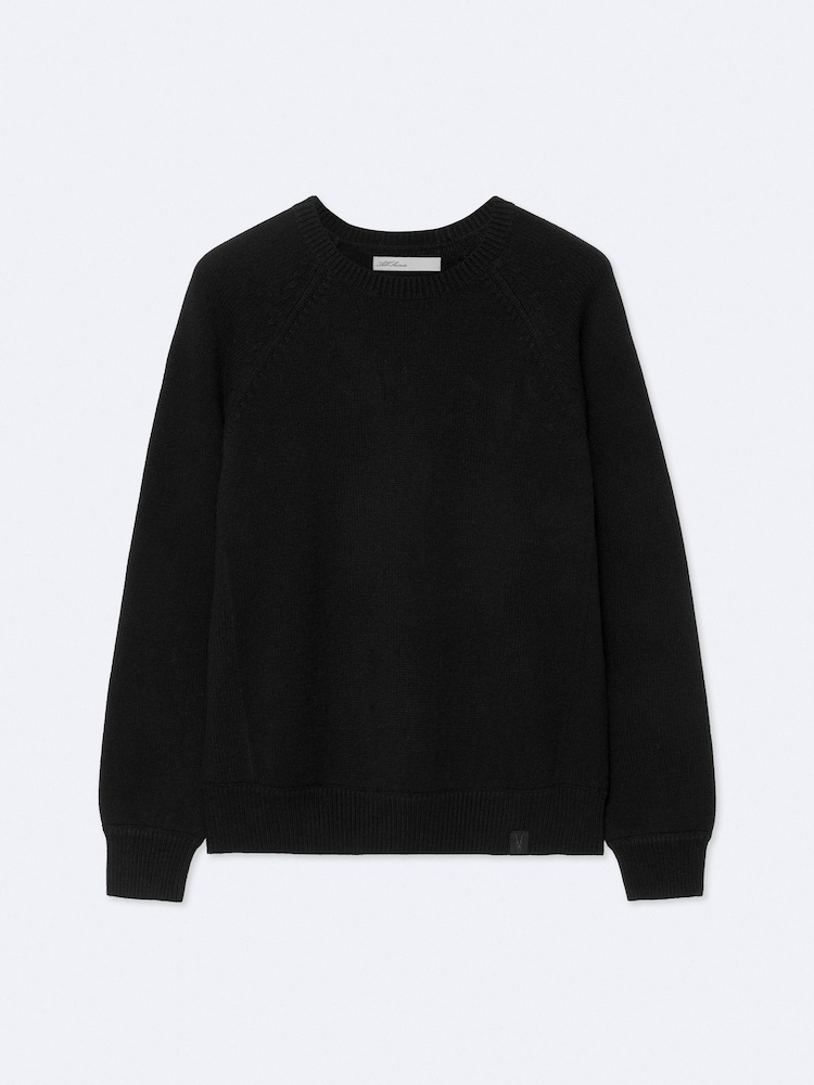 AllSaints Black Cove Crew Jumper - Image 8 of 8