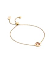 COACH Brown Signature C Enamel Coin Slider Bracelet - Image 1 of 3