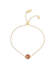 COACH Brown Signature C Enamel Coin Slider Bracelet - Image 2 of 3