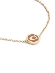 COACH Brown Signature C Enamel Coin Slider Bracelet - Image 3 of 3