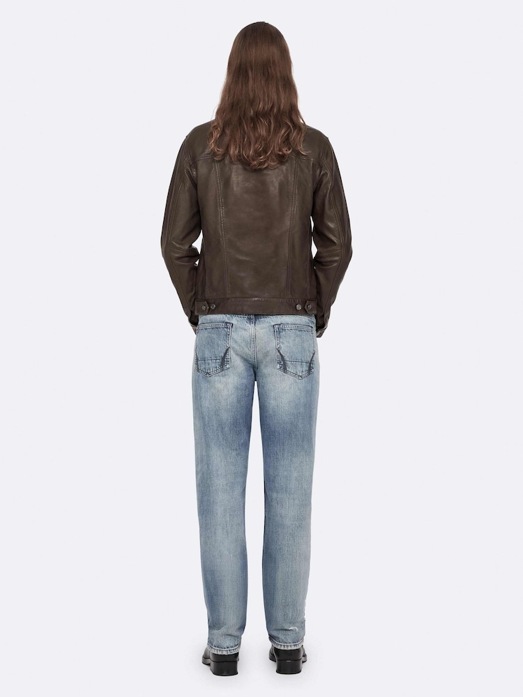AllSaints Green Chaiyo Trucker Jacket - Image 2 of 8