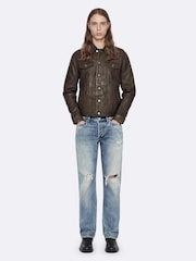 AllSaints Green Chaiyo Trucker Jacket - Image 4 of 8