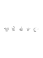 COACH Signature Rexy Motif 5-Piece Single Stud Earring Boxed Set - 4суретінің 1 суреті