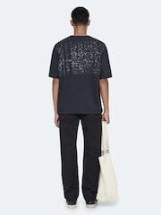 AllSaints Blue Roller Short Sleeve Crew Neck T-Shirt - Image 2 of 8