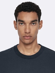 AllSaints Blue Roller Short Sleeve Crew Neck T-Shirt - Image 7 of 8
