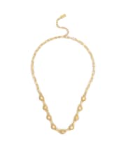 COACH Gold Tone Heirloom Tea Rose Bib Necklace - Image 2 of 3