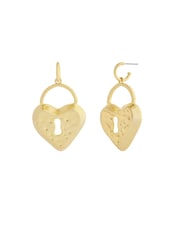 COACH Runway Padlock Drop Earrings - Image 1 of 3