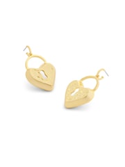 COACH Runway Padlock Drop Earrings - Image 3 of 3