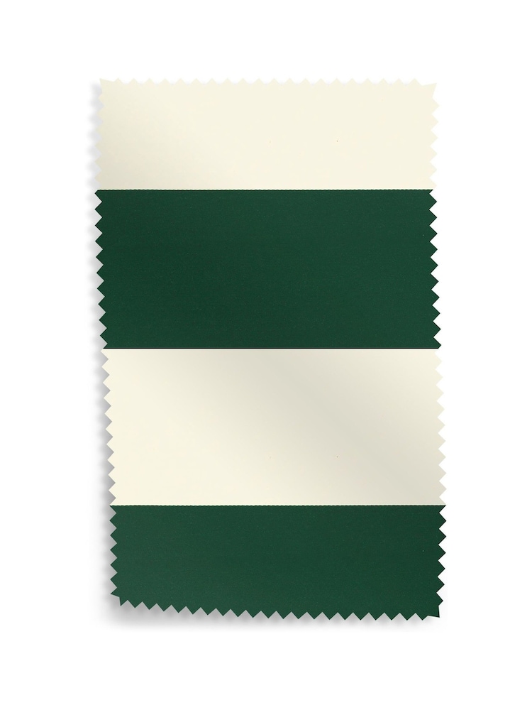Jasper Conran London Green 100% Cotton Jasper Stripe Swatch - Image 1 of 1