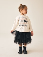 Cream Cat Halloween Long Sleeve Top (3mths-7yrs) - Image 3 of 8