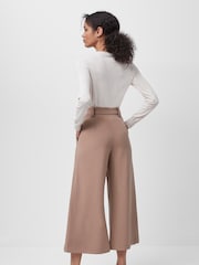 French Connection Brown Whisper Belted Culottes - Image 2 of 5