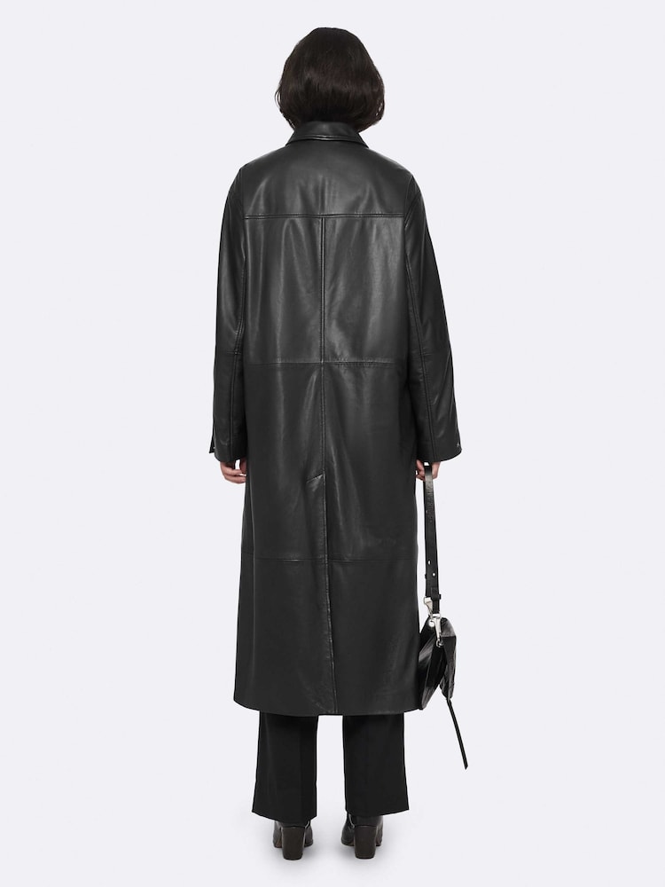 AllSaints Black Orville Coat - Image 2 of 8 AllSaints Black Orville Coat - Image 2 of 8