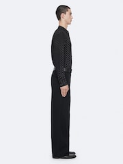 AllSaints Black Fade Polka Long Sleeve Shirt - Image 7 of 8
