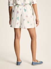 Joules Iris White Ground Embroidered Shorts - Image 2 of 7