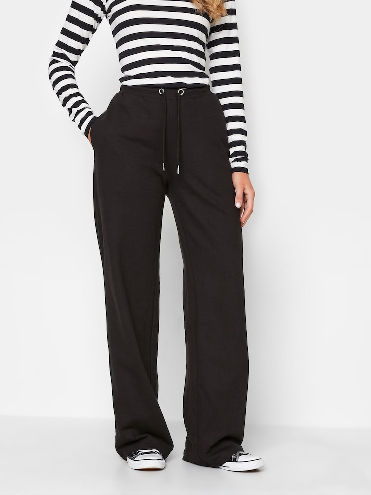 Long Tall Sally Black Wide Leg Joggers - Image 2 of 3